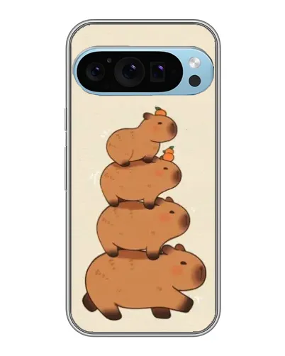 Чохол для Google Pixel 9 Pro з картинкою «Вежа з капібар»