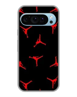 Чохол для Google Pixel 9 з картинкою «Jordan Red Pattern»