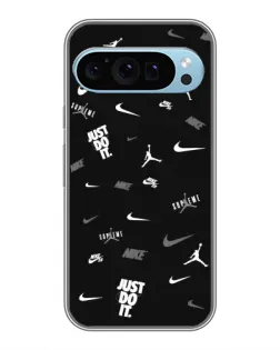 Чохол для Google Pixel 9 з картинкою «Nike Black Pattern»