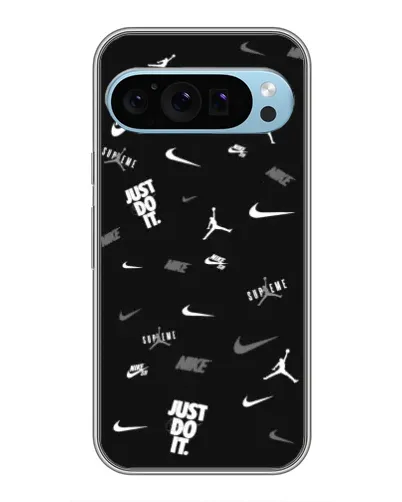 Чохол для Google Pixel 9 з картинкою «Nike Black Pattern»