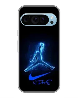 Чохол для Google Pixel 9 з картинкою «Jordan Neon Blue»