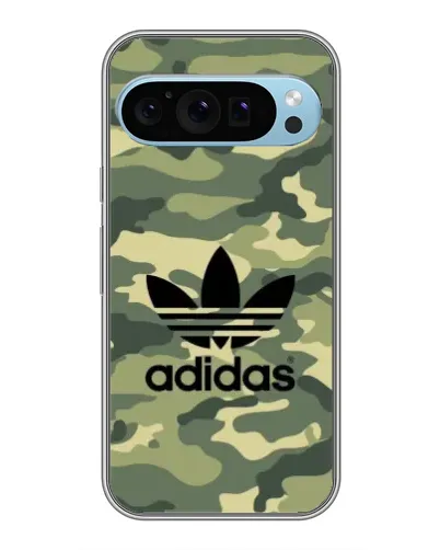 Чехол для Google Pixel 9 с картинкой «Милитари стиль Adidas»