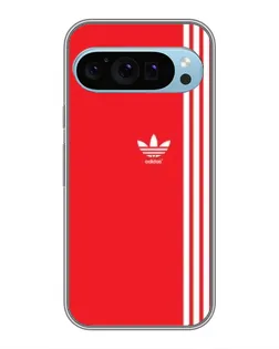 Чехол для Google Pixel 9 с картинкой «Красный минимализм Adidas»