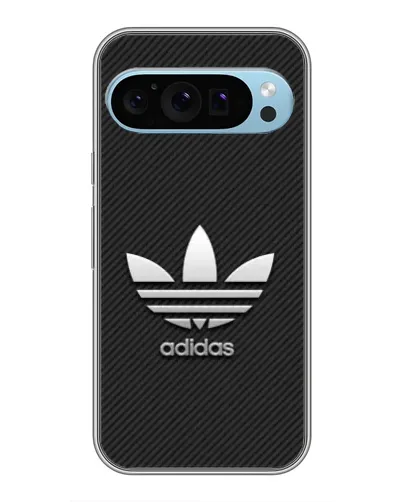 Чехол для Google Pixel 9 с картинкой «Adidas Карбоновая текстура»