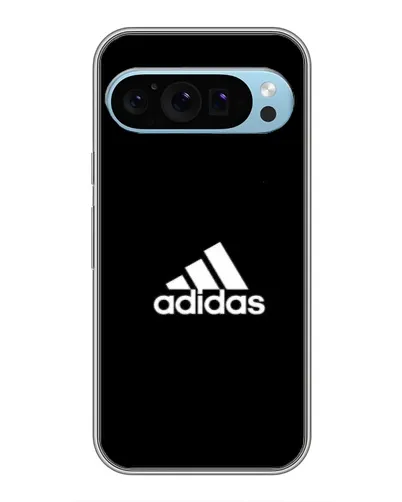 Чехол для Google Pixel 9 с картинкой «Черная классика Adidas»