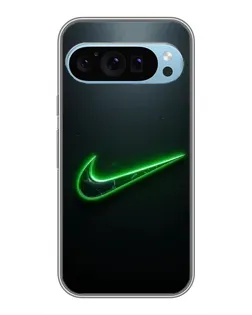 Чохол для Google Pixel 9 з картинкою «Неоновий контур Nike»