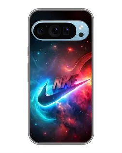 Чохол для Google Pixel 9 з картинкою «Вогняний логотип Nike»