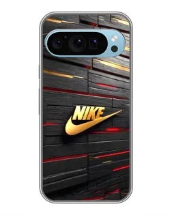 Чохол для Google Pixel 9 з картинкою «Золотий Nike на металі»