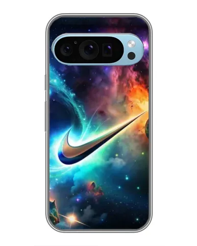 Чохол для Google Pixel 9 з картинкою «Космічний Nike Swoosh»