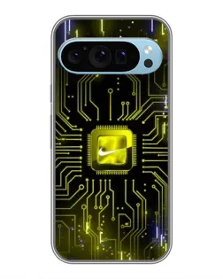 Чохол для Google Pixel 9 з картинкою «Nike — золота іскра»