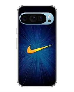 Чехол для Google Pixel 9 с картинкой «Синий пульс Nike»