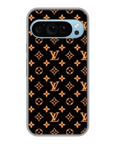 Чехол для Google Pixel 9 с картинкой «Золотая монограмма LV»