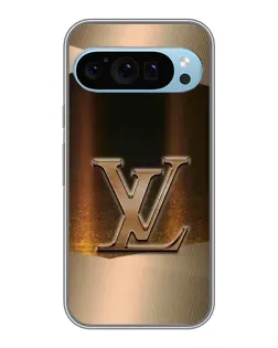 Чехол для Google Pixel 9 с картинкой «LV — золотое сияние»
