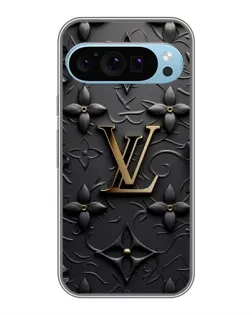 Чехол для Google Pixel 9 с картинкой «Кожаная текстура LV»