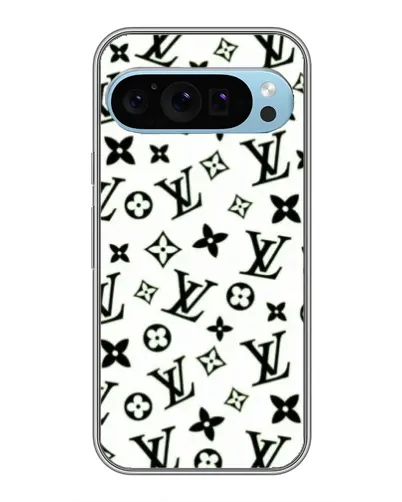 Чехол для Google Pixel 9 с картинкой «Монохромный хаос LV»