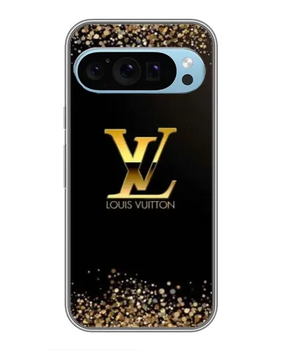 Чехол для Google Pixel 9 с картинкой «LV — золотые искры»