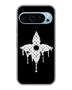 Чехол для Google Pixel 9 с картинкой «Цветочная монограмма»