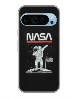 Чохол для Google Pixel 9 з картинкою «NASA — крокуємо по Місяцю»