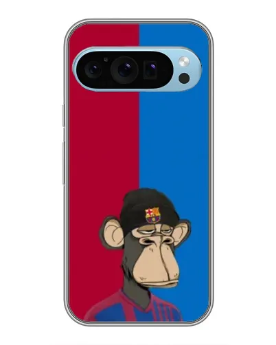 Чохол для Google Pixel 9 з картинкою «Bored Ape — фанат Барси»