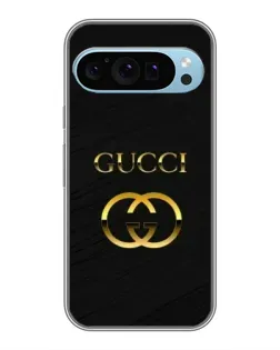 Чохол для Google Pixel 9 з картинкою «Золотий логотип Gucci»