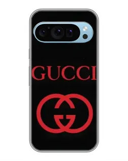 Чохол для Google Pixel 9 з картинкою «Gucci — червоний логотип»