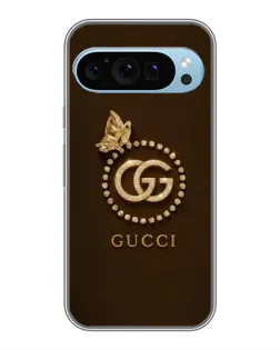 Чохол для Google Pixel 9 з картинкою «Gucci — золотий метелик»