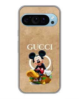 Чохол для Google Pixel 9 з картинкою «Міккі Маус Gucci — крафт»
