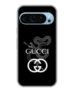 Чохол для Google Pixel 9 з картинкою «Gucci — срібна змія»