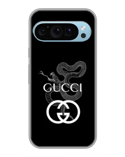 Чохол для Google Pixel 9 з картинкою «Gucci — срібна змія»