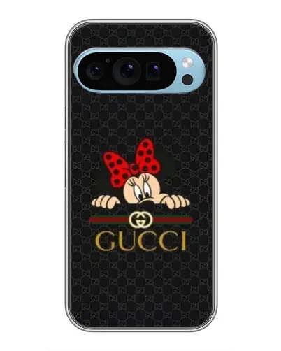 Чохол для Google Pixel 9 з картинкою «Мінні Маус Gucci — чорний»