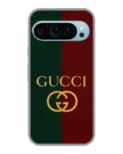 Чехол для Google Pixel 9 с картинкой «Gucci — темно-зеленый градиент»