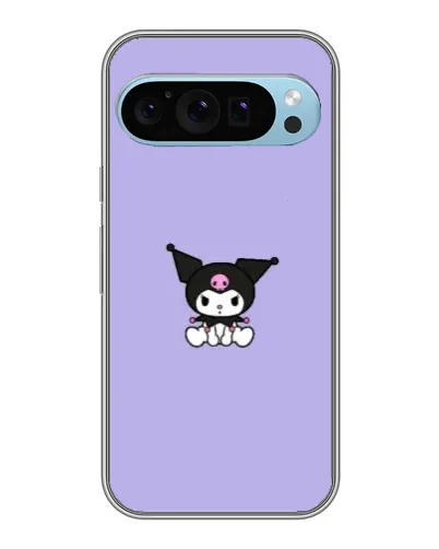 Чехол для Google Pixel 9 с картинкой «Kuromi — фиолетовый минимализм»