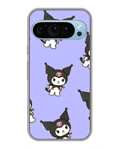 Чехол для Google Pixel 9 с картинкой «Паттерн с Kuromi»