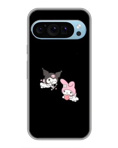 Чехол для Google Pixel 9 с картинкой «My Melody и Kuromi»