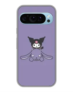 Чехол для Google Pixel 9 с картинкой «Kuromi на лиловом фоне»