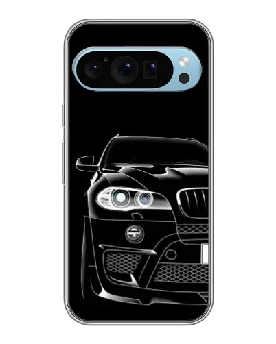 Чохол для Google Pixel 9 з картинкою «Темний силует BMW»