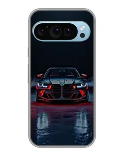 Чохол для Google Pixel 9 з картинкою «BMW на мокрій дорозі»