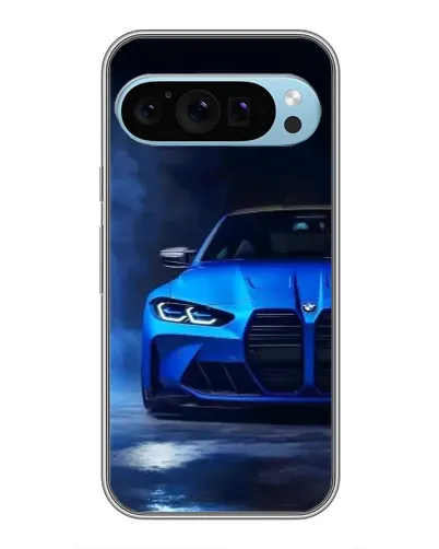 Чохол для Google Pixel 9 з картинкою «Блакитна BMW M4»