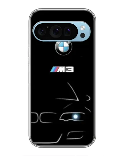 Чохол для Google Pixel 9 з картинкою «Мінімалістичний принт BMW M3»