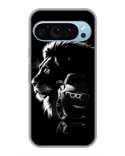 Чохол для Google Pixel 9 з картинкою «BMW та лев»
