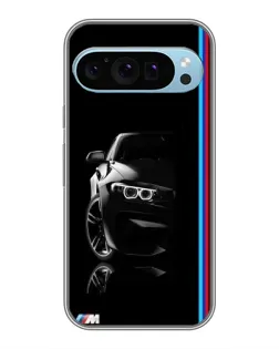 Чохол для Google Pixel 9 з картинкою «Силует BMW в темряві»