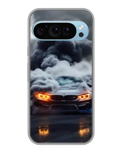 Чохол для Google Pixel 9 з картинкою «BMW у диму»