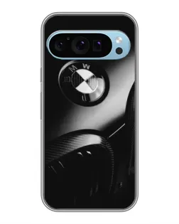 Чохол для Google Pixel 9 з картинкою «Емблема BMW — макро»