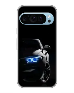 Чехол для Google Pixel 9 с картинкой «BMW — ночной взгляд»