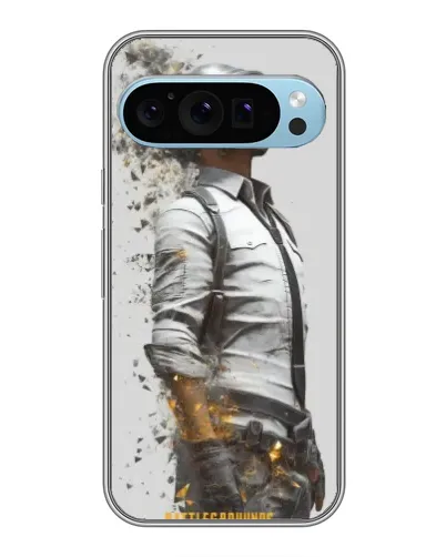 Чехол для Google Pixel 9 с картинкой «PUBG — боец в пыли»