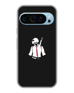 Чехол для Google Pixel 9 с картинкой «PUBG — силуэт воина»