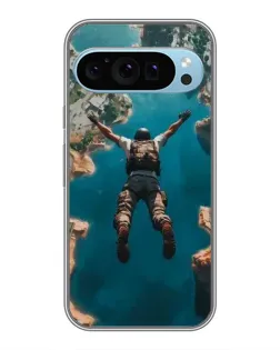 Чехол для Google Pixel 9 с картинкой «PUBG — свободное падение»