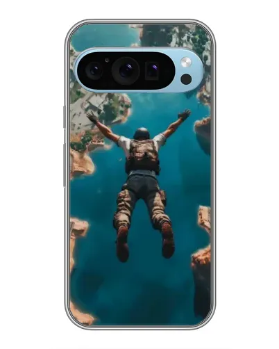 Чехол для Google Pixel 9 с картинкой «PUBG — свободное падение»