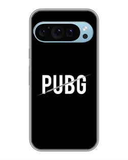 Чехол для Google Pixel 9 с картинкой «PUBG — белый логотип»