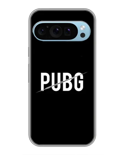 Чехол для Google Pixel 9 с картинкой «PUBG — белый логотип»